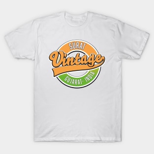 Surat, India vintage style logo T-Shirt